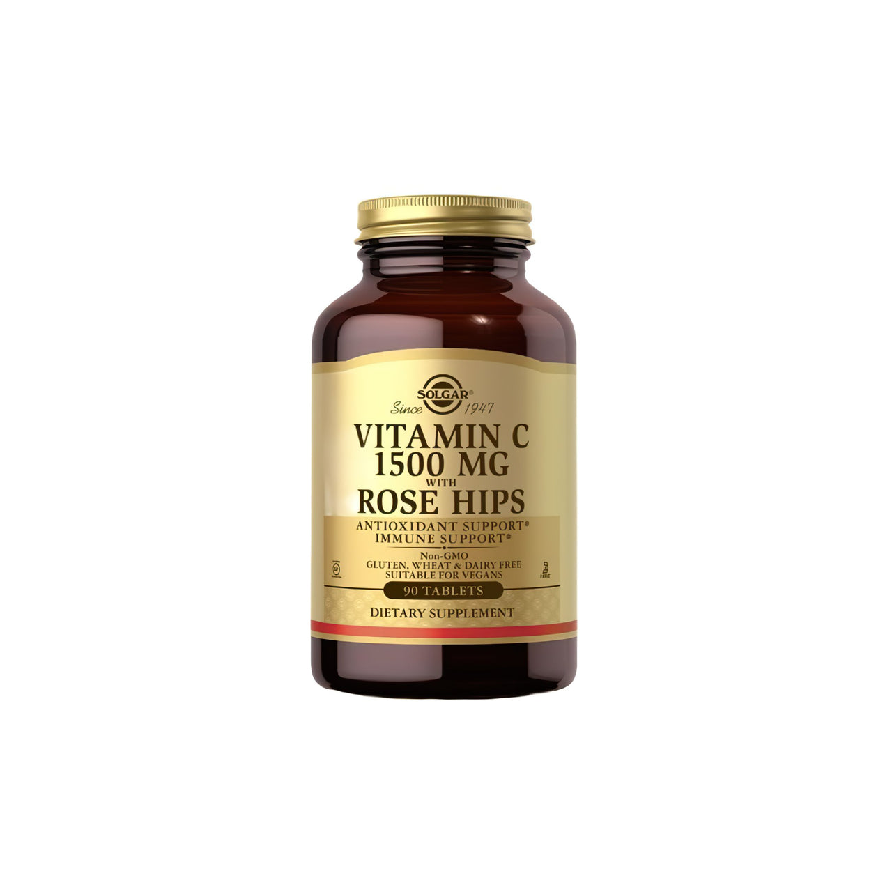 Vitamin C 1500 mg mit Hagebutten 90 Tabletten Solgar